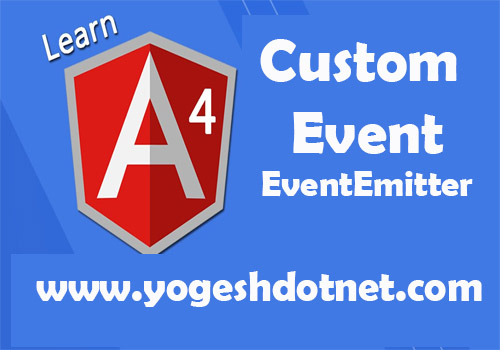 Angular 4 custom event | event emiiter service