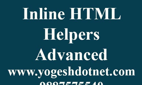 Inline HTML Helper at Advanced Level