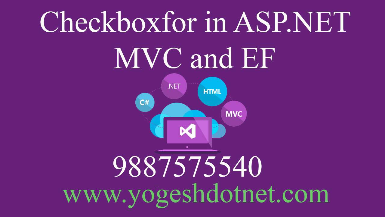 checkboxfor in mvc 5 example | Entity framework |