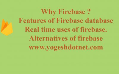 Introduction of firebase , Why firebase and alternatives of firebase.