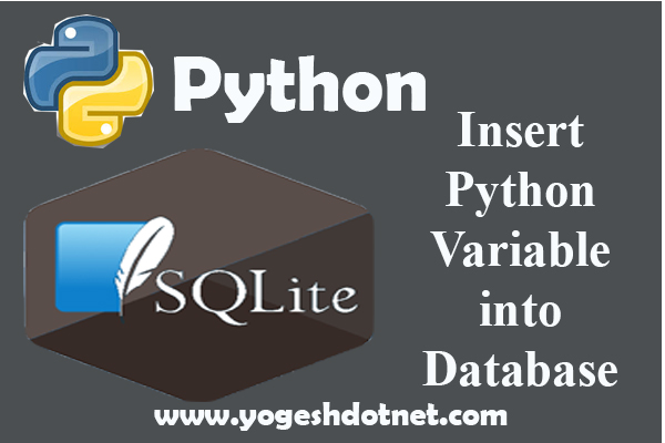 insert python variable values in database table