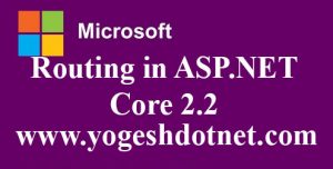 routing in asp.net core 2.2