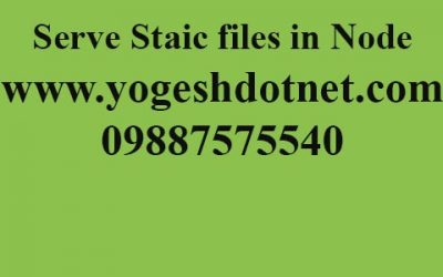 server html static files into node application